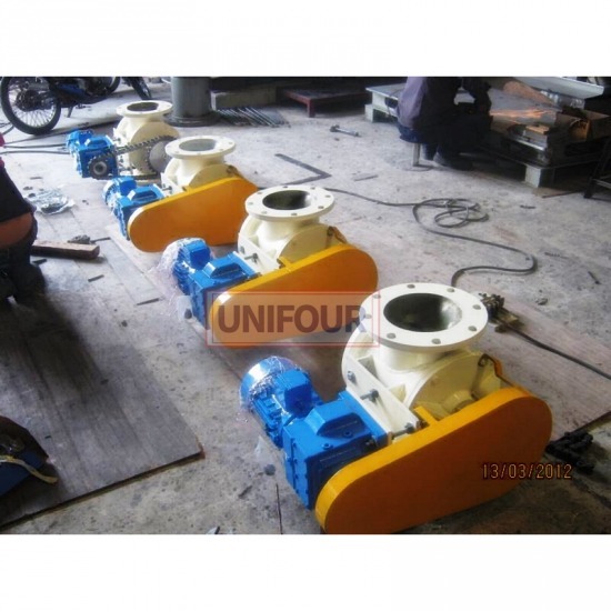 รับติดตั้งเครื่อง และงานเดินระบบท่อ - ยูนิโฟร์ เอ็นจิเนียริ่ง - รับผลิต Rotary valve