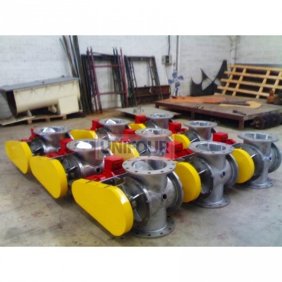 รับติดตั้งเครื่อง และงานเดินระบบท่อ - ยูนิโฟร์ เอ็นจิเนียริ่ง - ออกแบบระบบ โรตารี่ วาล์ว (Rotary Valve)